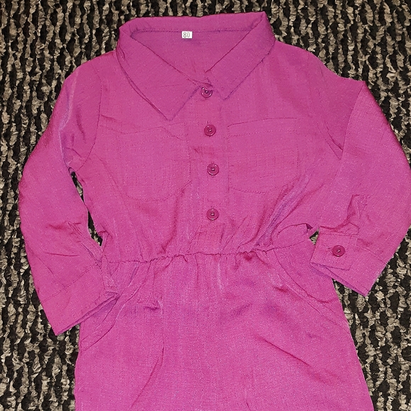 NWT 6-12mo Baby Romper, Jumpsuit Long Sleeve Pant - Picture 4 of 14